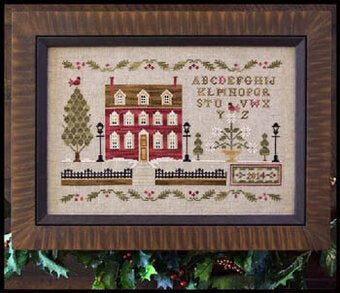 Lantern Lane cross stitch pattern by Little House Needleworks