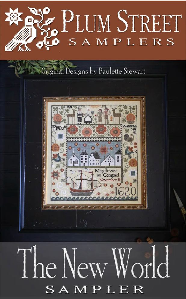 The New World Sampler Cross Stitch Chart by Plum Street Samplers